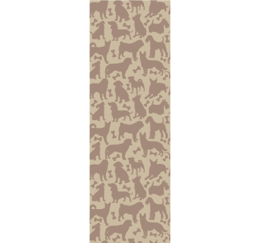 Feline Motifs wallpaper of a dog - TenStickers