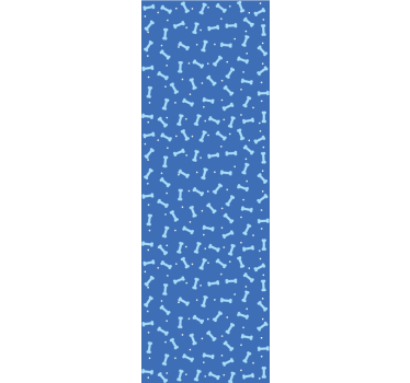 Geometric Bone Motif wallpaper of a dog - TenStickers