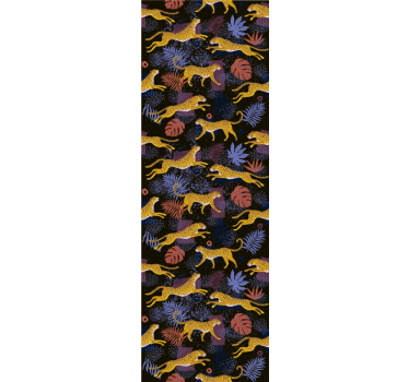 Jungle Fauna Mosaic cute animal wallpaper - TenStickers