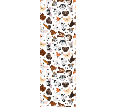 Canine Collection wallpaper of a dog - TenStickers