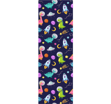 Space Adventure Motif wallpaper childrens room - TenStickers