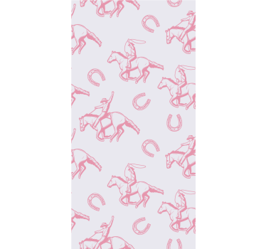 Equestrian Charm wallpaper horses - TenStickers