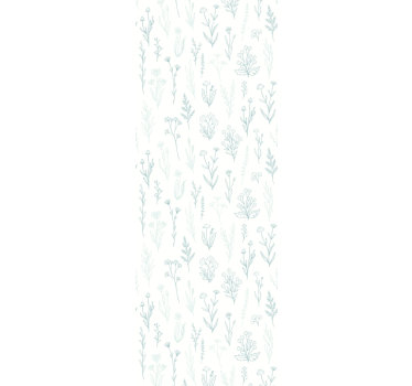 Botanical Flora wallpaper flowery - TenStickers