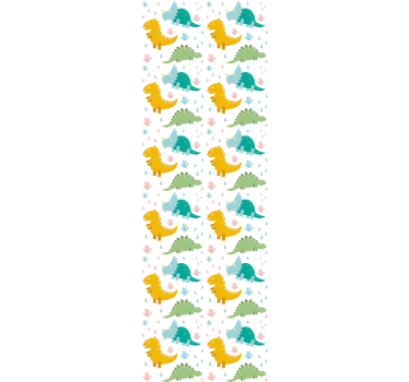 Dinosaur Parade dino wallpaper - TenStickers