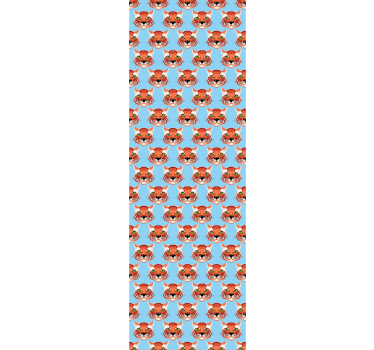Cute tiger faces cat wallpaper - TenStickers