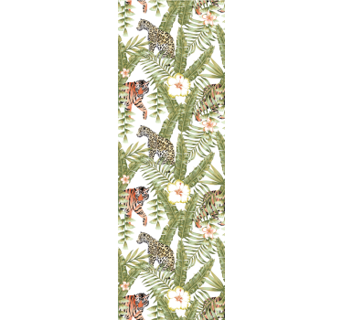 Tropical Jungle Fauna cute animal wallpaper - TenStickers
