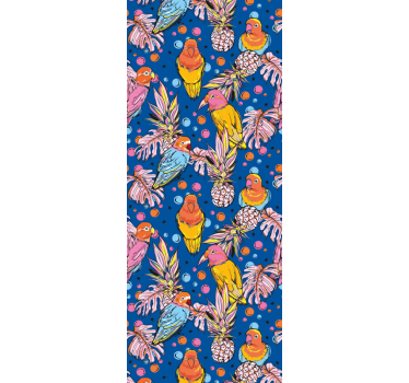 Tropical Parrot Oasis parrots wallpaper - TenStickers