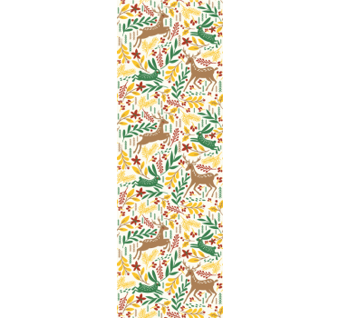 Forest Fauna Pattern cute animal wallpaper - TenStickers