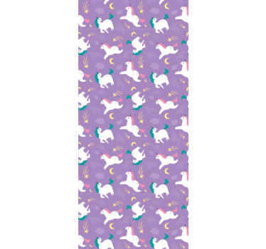 Mythical Creatures Pattern cute animal wallpaper - TenStickers