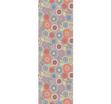 Floral Burst flowers wallpaper - TenStickers