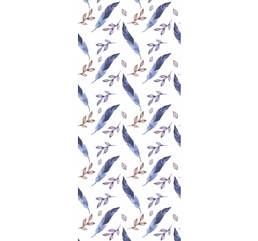 Elegant abstract watercolor feather wallpaper - TenStickers