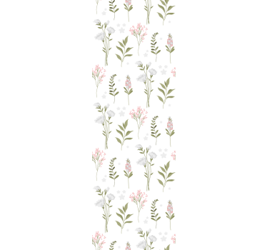 Floral Elegance Pattern flowers wallpaper - TenStickers