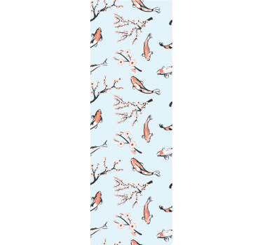 Japanese Nature birds wallpaper - TenStickers