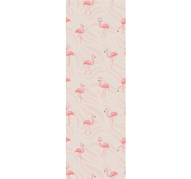 Flamingo Ensemble cute animal wallpaper - TenStickers