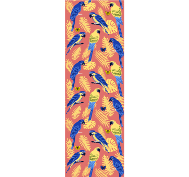 Parrot Tropical Motif parrots wallpaper - TenStickers