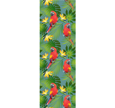 Tropical Parrot Display parrots wallpaper - TenStickers