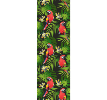 Parrots wallpaper tropical parrots design - TenStickers