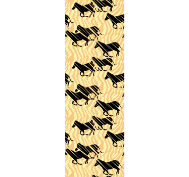 Zebra Pattern Motif cute animal wallpaper - TenStickers