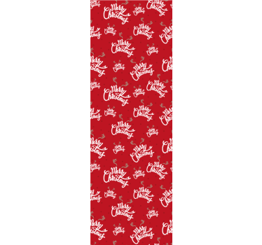 Festive Script Motif christmas wallpaper - TenStickers