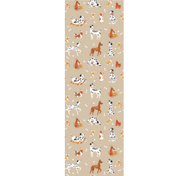 Cute animal wallpaper with playful animal designs - TenStickers