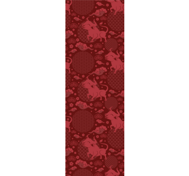 Lion Motif Design cute animal wallpaper - TenStickers