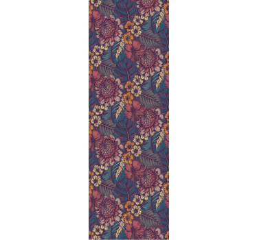 Botanical Vintage Pattern flowers wallpaper - TenStickers