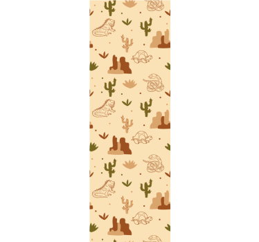 Desert Fauna Theme cute animal wallpaper - TenStickers
