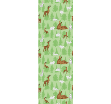 Forest Animal Motif cute animal wallpaper - TenStickers