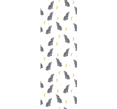 Canine Celestial Pattern wallpaper of a dog - TenStickers