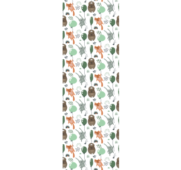 Cute animal wallpaper forest animal designs - TenStickers