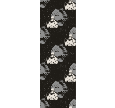 Galactic Trooper Theme art deco wallpaper - TenStickers