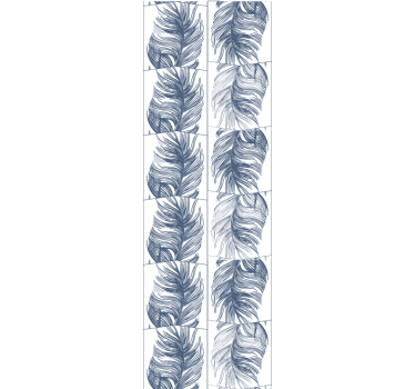 Feathered Foliage leaves wallpaper - TenStickers
