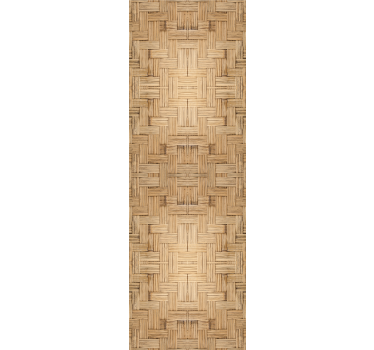 Basket Weave Pattern wood feature wallpaper - TenStickers