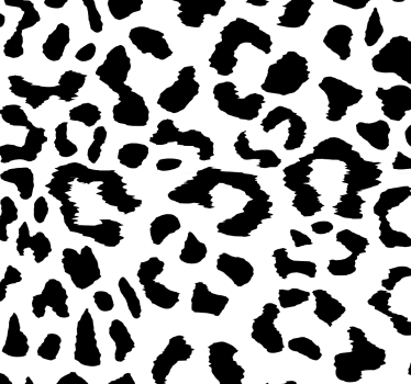 Black and White Dods Pattern leopards wallpaper - TenStickers
