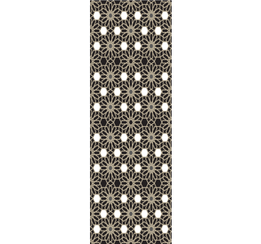 Geometric Floral Theme tiles wallpaper - TenStickers