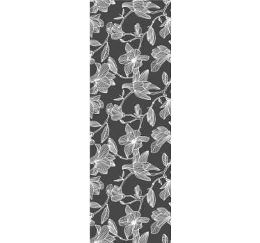 Brown blossom composition flowers wallpaper - TenStickers