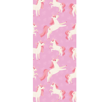 Dancing Unicorns cute animal wallpaper - TenStickers