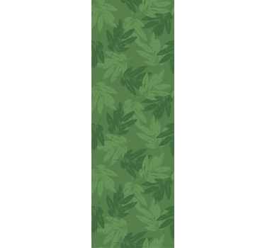 Green simple pattern leaves wallpaper - TenStickers