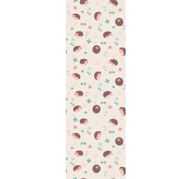 Cute animal wallpaper cute hedgehog patterns - TenStickers