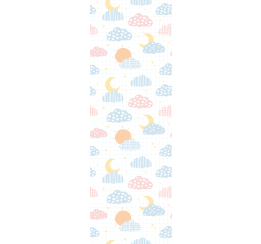 Cloudy Sky Theme wallpaper for the nursery - TenStickers