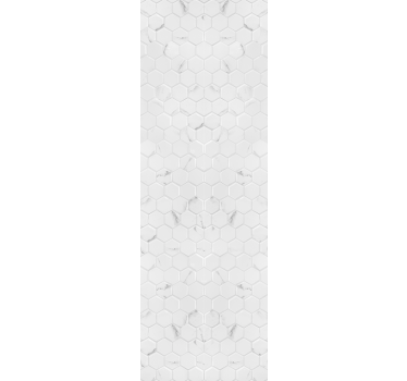 Elegant grey tiles hexagon contemporary wallpaper - TenStickers
