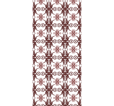 Elegant Red Design ornamental wallpaper - TenStickers