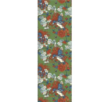 Birds Among Blooms flowers wallpaper - TenStickers