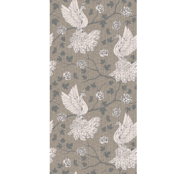 Elegant Swans Design birds wallpaper - TenStickers