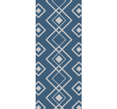 'Super-fresco Easy' Navy geometric Square pattern wallpaper - TenStickers