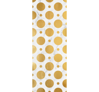 Golden Circle Pattern wallpaper dots - TenStickers
