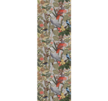 Exotic Parrot Pattern parrots wallpaper - TenStickers