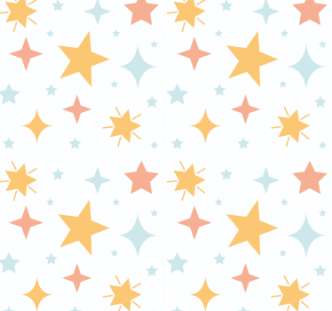 Starry Pattern stars wallpaper - TenStickers
