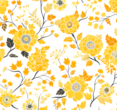 Japanese style the yellow wallpaper - TenStickers