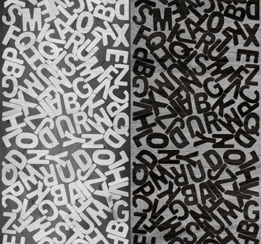Alphabet Chaos text wallpaper - TenStickers